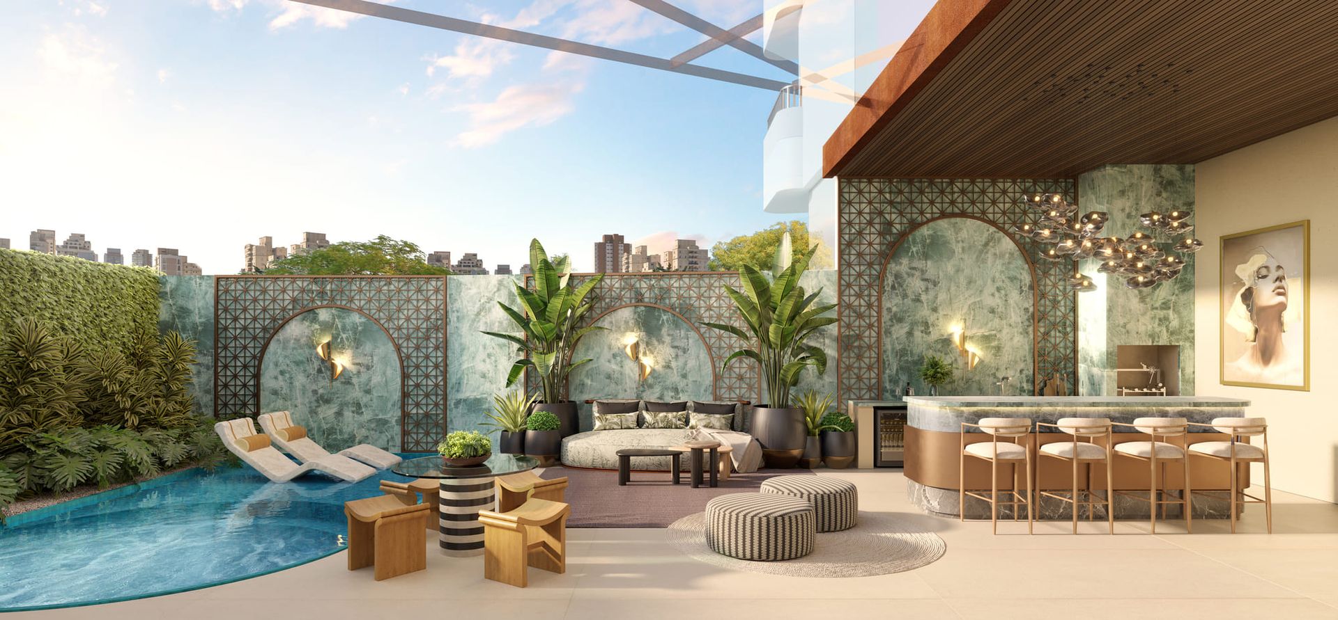 Pool house